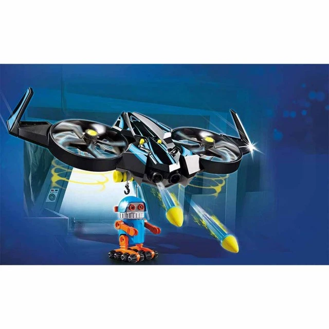 Παιδικό σετ κατασκευών Playmobil, Robotitron με drone
