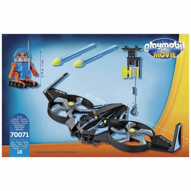 Παιδικό σετ κατασκευών Playmobil, Robotitron με drone