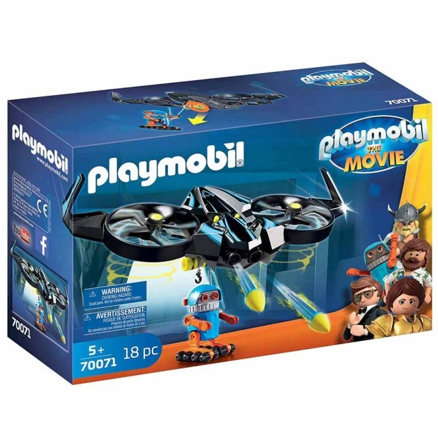Παιδικό σετ κατασκευών Playmobil, Robotitron με drone