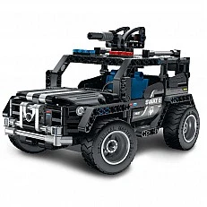 Παιδικό σετ πλαστικών κατασκευών 2 σε 1 Στρατιωτικό τζιπ SWAT - 391 ανταλλακτικά