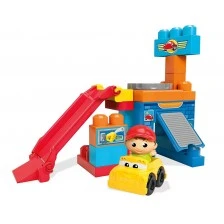 Παιδικός οικοδόμος - περιστρεφόμενο γκαράζ Mega Bloks