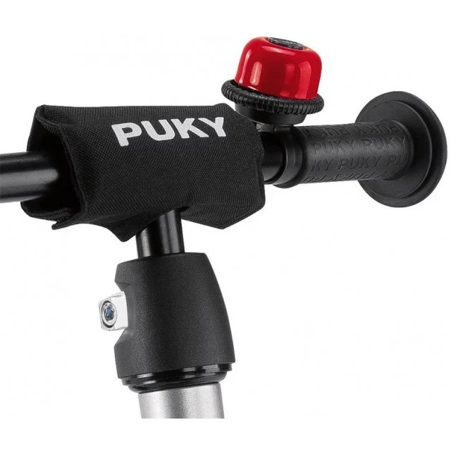 PUKY LR M PLUS - ασημί και κόκκινο - Παιδικό ποδήλατο χωρίς πετάλια με σκαλοπάτι και κουδούνι