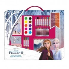 Παιδικός χαρτοφύλακας "Frozen" με αξεσουάρ ζωγραφικής - 35 τεμάχια