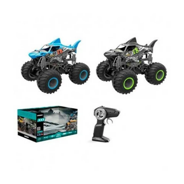 Jeep "Shark" για ακροβατικά, με τηλεχειριστήριο, γκρι 1:16
