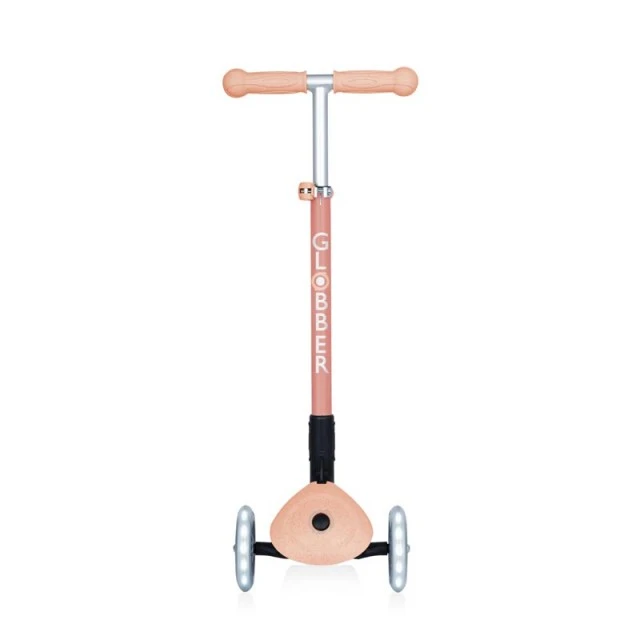 Eco scooter για παιδιά PRIMO FOLDABLE LIGHTS ECO - ροδακινί χρώμα