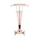 Eco scooter για παιδιά PRIMO FOLDABLE LIGHTS ECO - ροδακινί χρώμα