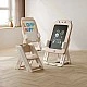 Παιδικός πίνακας σχεδίασης 2 σε 1 Feelkids με σετ κατασκευών και σκαμπό - καφέ