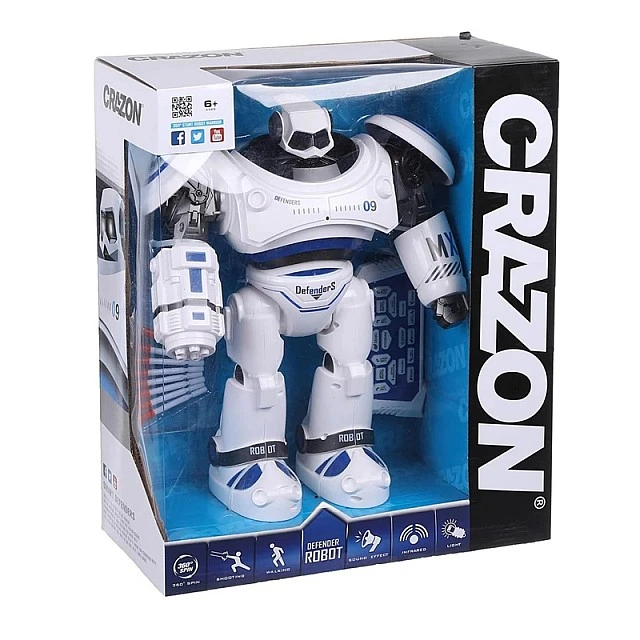 Διαδραστικό ρομπότ Crazon με υπέρυθρο έλεγχο και εφέ φωτισμού