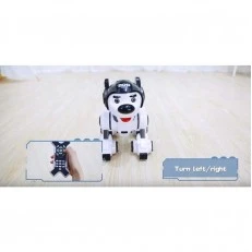 Διαδραστικός αστυνομικός σκύλος - ρομπότ με μαύρο κράνος