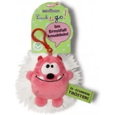 Μπρελόκ Goblin ροζ/λευκό 10 cm.