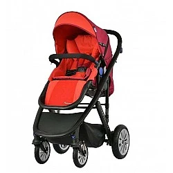 Καρότσι Zooper Flamenco Flaming Plaid 2 σε 1, κόκκινο