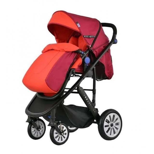 Καρότσι Zooper Flamenco Flaming Plaid 2 σε 1, κόκκινο
