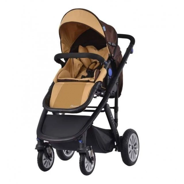 Καρότσι Zooper Flamenco Khaki Plaid 2 σε 1, καφέ