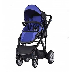 Καρότσι Zooper Flamenco Royal Blue Plaid 2 σε 1, μπλε ρουά