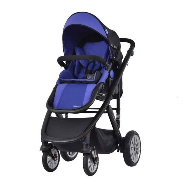 Καρότσι Zooper Flamenco Royal Blue Plaid 2 σε 1, μπλε ρουά