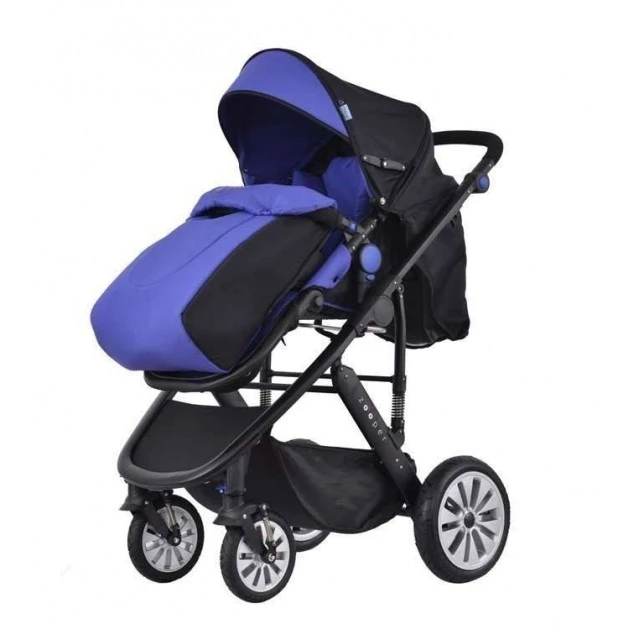 Καρότσι Zooper Flamenco Royal Blue Plaid 2 σε 1, μπλε ρουά