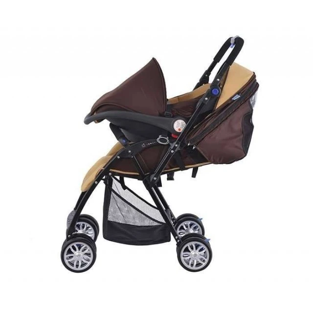 Zooper Salsa Khaki Plaid Καρότσι Συνδυασμού, Καφέ