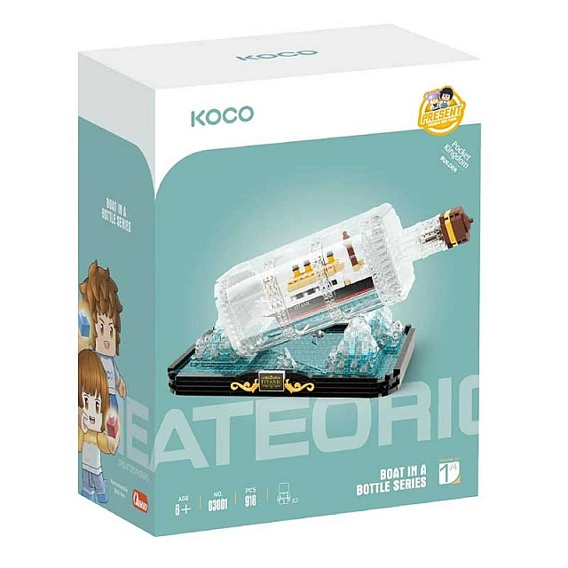 Τιτανικός σε μπουκάλι - 918 τεμάχια - σετ κατασκευών για παιδιά
