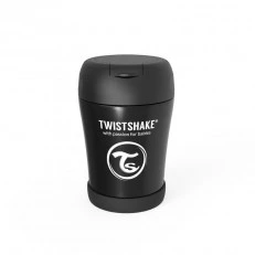 Δοχείο τροφίμων Twistshake από ανοξείδωτο ατσάλι 6+ μηνών Μαύρο