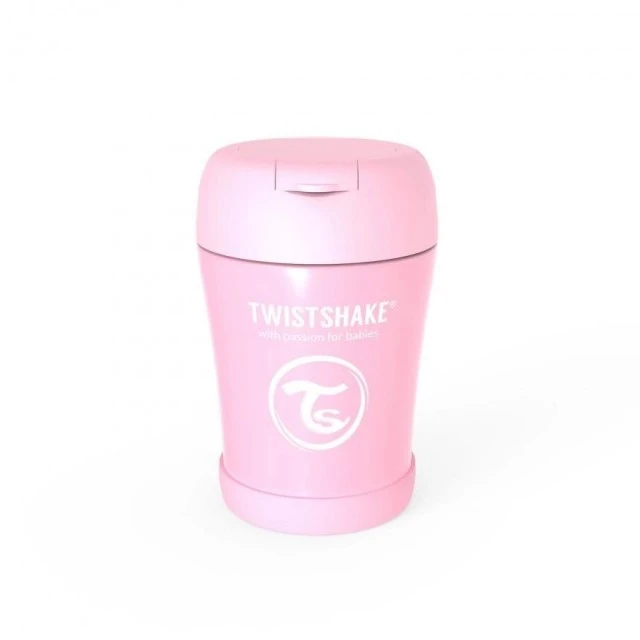 Δοχείο τροφίμων Twistshake από ανοξείδωτο ατσάλι 6+ μηνών Ροζ