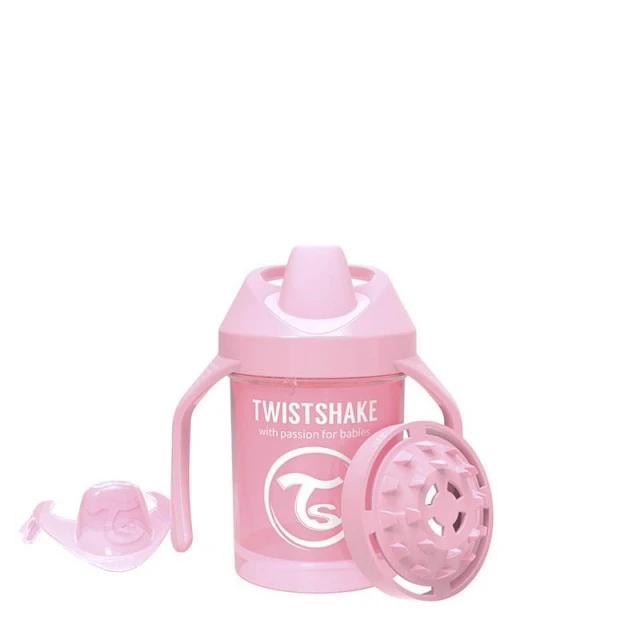 Μίνι φλιτζάνι Twistshake με σέικερ 230 ml 4+ μηνών ροζ