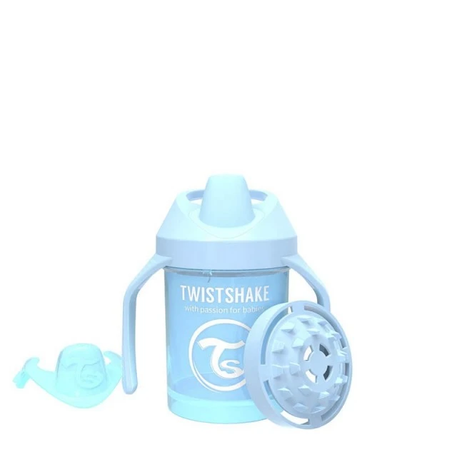 Μίνι φλιτζάνι Twistshake με σέικερ 230 ml 4+ μηνών μπλε