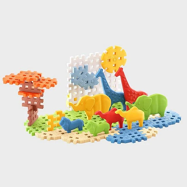 Μίνι Κατασκευαστής Βάφλας Marioinex Safari Animals, 50 τεμάχια