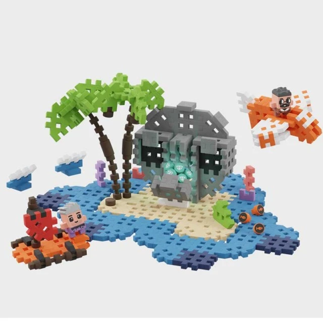 Μίνι κατασκευή βάφλας Marioinex Treasure Island Adventure, 148 τεμάχια