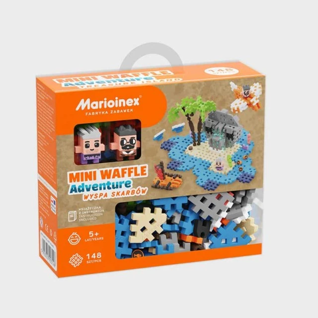 Μίνι κατασκευή βάφλας Marioinex Treasure Island Adventure, 148 τεμάχια