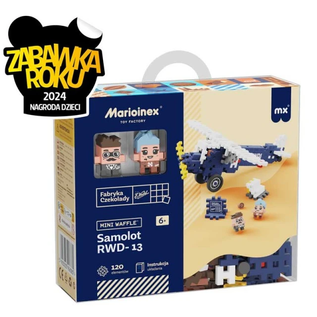 Μίνι Κατασκευαστής Βάφλας Marioinex Airplane RWD-13, 120 τεμάχια