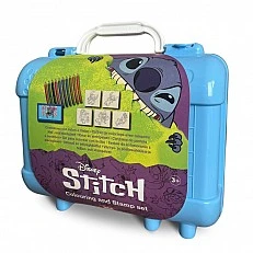 Δημιουργική κασετίνα "Stitch" με αξεσουάρ χρωματισμού και 5 σφραγίδες