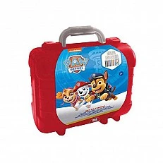 Κασετίνα τέχνης Paw Patrol με 10 χρωματιστά μολύβια, 5 σφραγίδες και αυτοκόλλητα παζλ για διακόσμηση