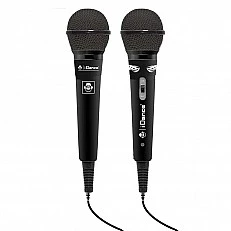 Ηχείο Bluetooth καραόκε με 2 μικρόφωνα και λάμπα LED, μαύρο