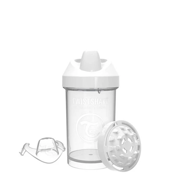 Κούπα μετάβασης Twistshake 300 ml 8+ μηνών λευκή