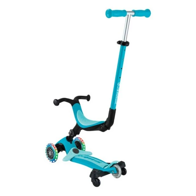 Πτυσσόμενο σκούτερ 5 σε 1 GLOBBER GO UP ACTIVE LITS 360° - aqua