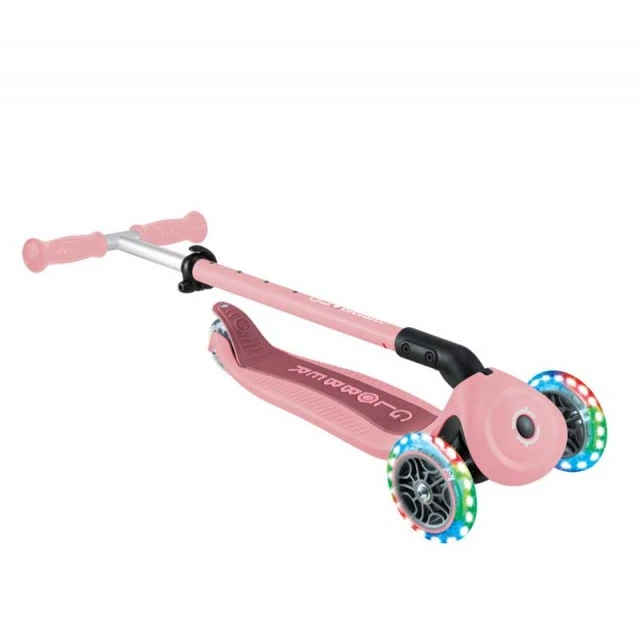 Πτυσσόμενο πατίνι 5 σε 1 GLOBBER GO UP ACTIVE LIGHTS 360° - παστέλ ροζ