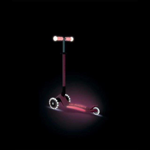 Πτυσσόμενο πατίνι με φωτιζόμενες λαβές ELITE GLOW LIGHTS, χρώμα κοραλί