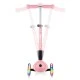 Globber Junior Fantasy Lights Πτυσσόμενο σκούτερ με λαμπερούς τροχούς, παστέλ ροζ