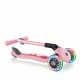 Globber Junior Fantasy Lights Πτυσσόμενο σκούτερ με λαμπερούς τροχούς, παστέλ ροζ