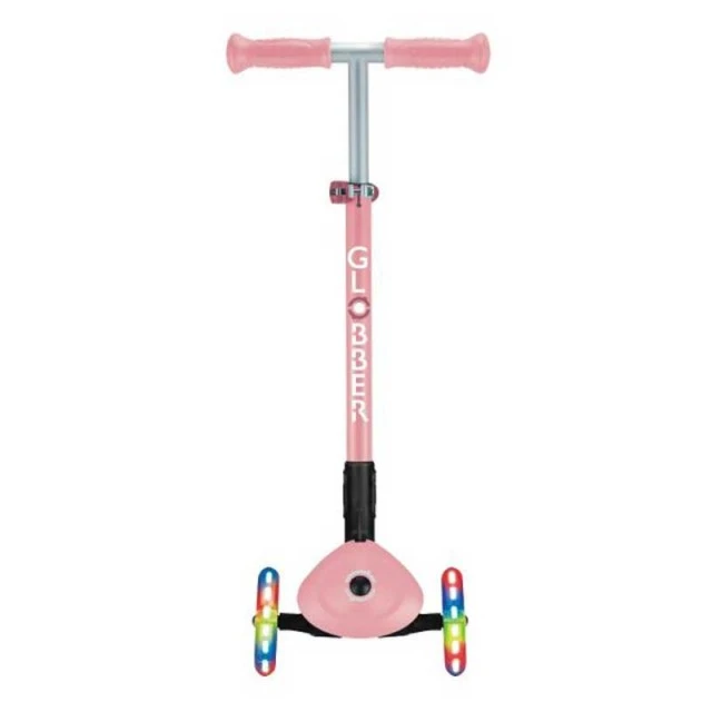 GLOBBER PRIMO FOLDABLE LIGHTS αναδιπλούμενο σκούτερ με ρόδες, ροζ