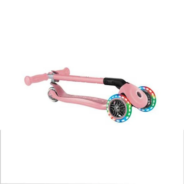 GLOBBER PRIMO FOLDABLE LIGHTS αναδιπλούμενο σκούτερ με ρόδες, ροζ