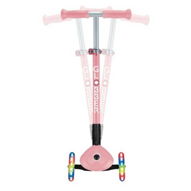 GLOBBER PRIMO FOLDABLE LIGHTS αναδιπλούμενο σκούτερ με ρόδες, ροζ