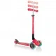 Πτυσσόμενο σκούτερ Globber Primo Foldable Lights με λαμπερά ελαστικά, κόκκινο