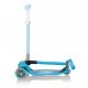 Πτυσσόμενο σκούτερ Globber Primo Foldable Lights με λαμπερά ελαστικά, γαλάζιο