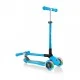 Πτυσσόμενο σκούτερ Globber Primo Foldable Lights με λαμπερά ελαστικά, γαλάζιο