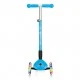 Πτυσσόμενο σκούτερ Globber Primo Foldable Lights με λαμπερά ελαστικά, γαλάζιο