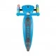 Πτυσσόμενο σκούτερ Globber Primo Foldable Lights με λαμπερά ελαστικά, γαλάζιο