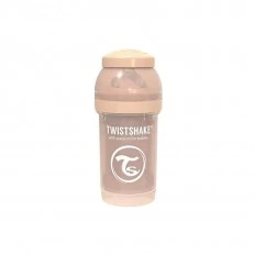 Μπιμπερό κατά των κολικών Twistshake 180 ml μπεζ