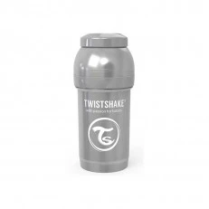 Μπουκάλι κατά των κολικών για μωρά Twistshake 180 ml - Pearl Grey Collection