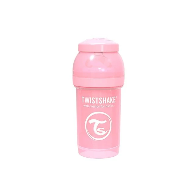 Μπουκάλι για μωρά κατά των κολικών Twistshake 260 ml. ροζ